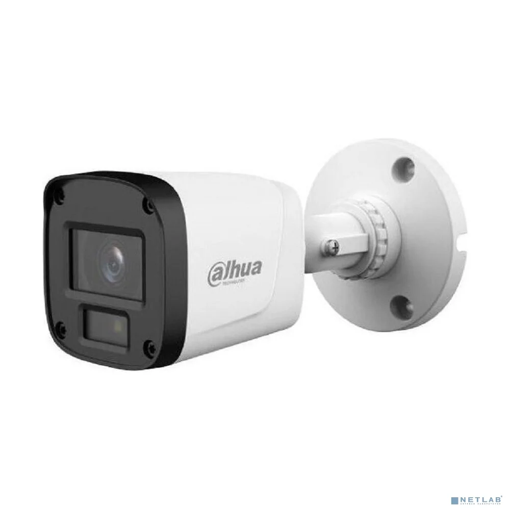 DAHUA DH-HAC-B5E20P-A-0360B Уличная цилиндрическая HDCVI-видеокамера 2Мп, CMOS, объектив 3.6мм, ИК-подсветка до 20м, IP67, корпус: пластик