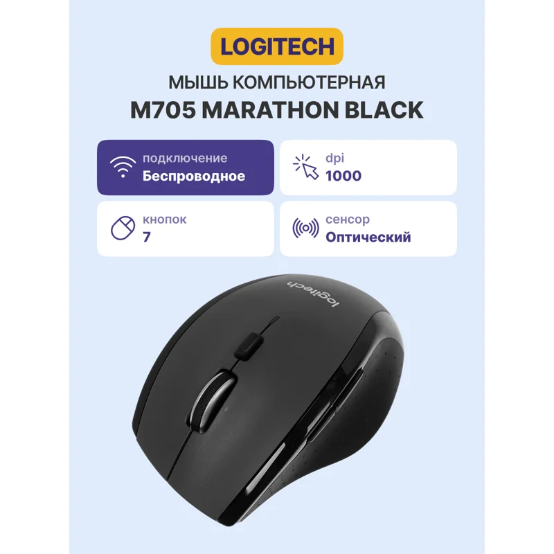 910-001949/910-001964/910-006034  Logitech Wireless Mouse M705 2
