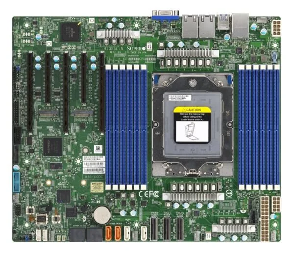 Материнская плата Supermicro Motherboard 1xCPU H13SSL-N 9004/9005 Series  /12xDIMM/ 1xGE/ 3xPCIex16, 2xPCIex8/ 2xM.2(PCIe)(ATX)Bulk