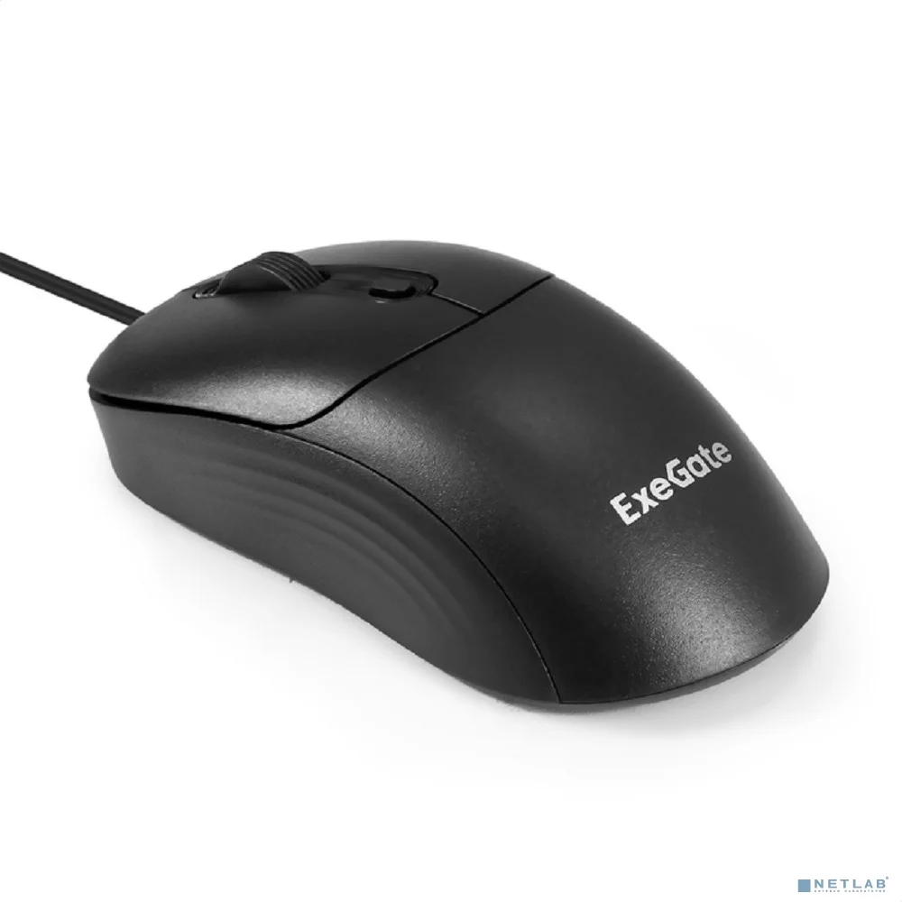 Exegate EX298898RUS Мышь ExeGate Professional Standard SL-9063 (USB, оптическая, 3600dpi, 4D, 4 кнопки и колесо прокрутки, длина кабеля 1,5м, черная, RTL)