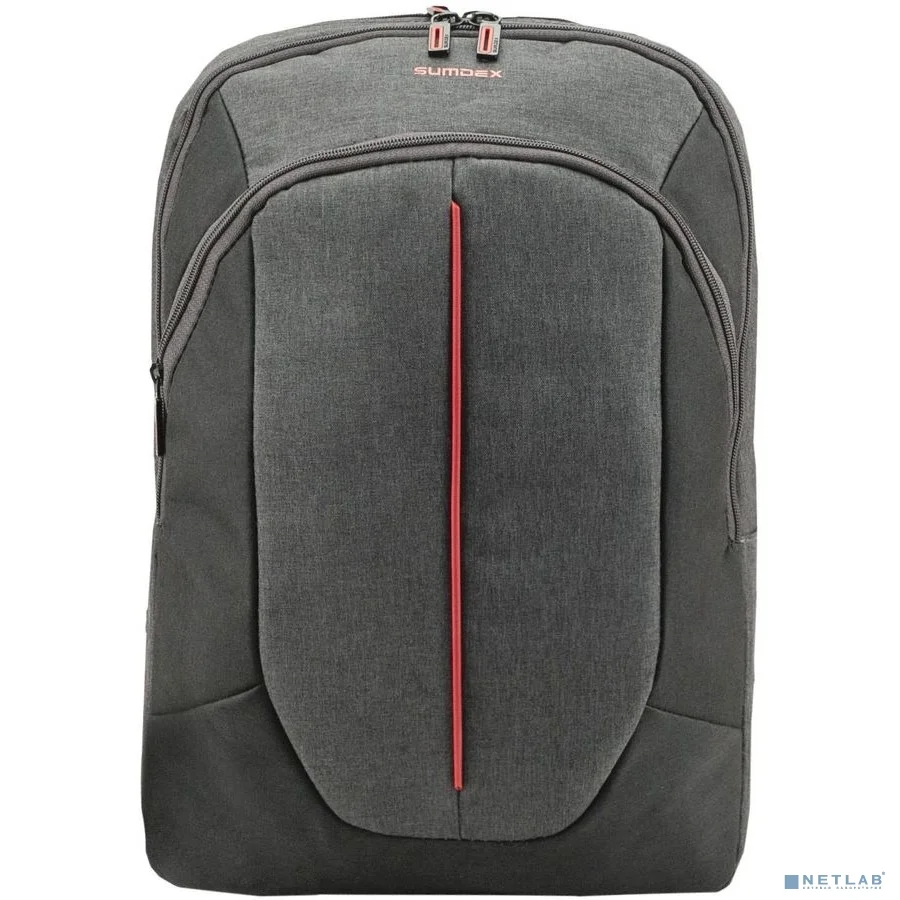 Рюкзак SUMDEX PON-263GY(полиэстр серый до 15,6")