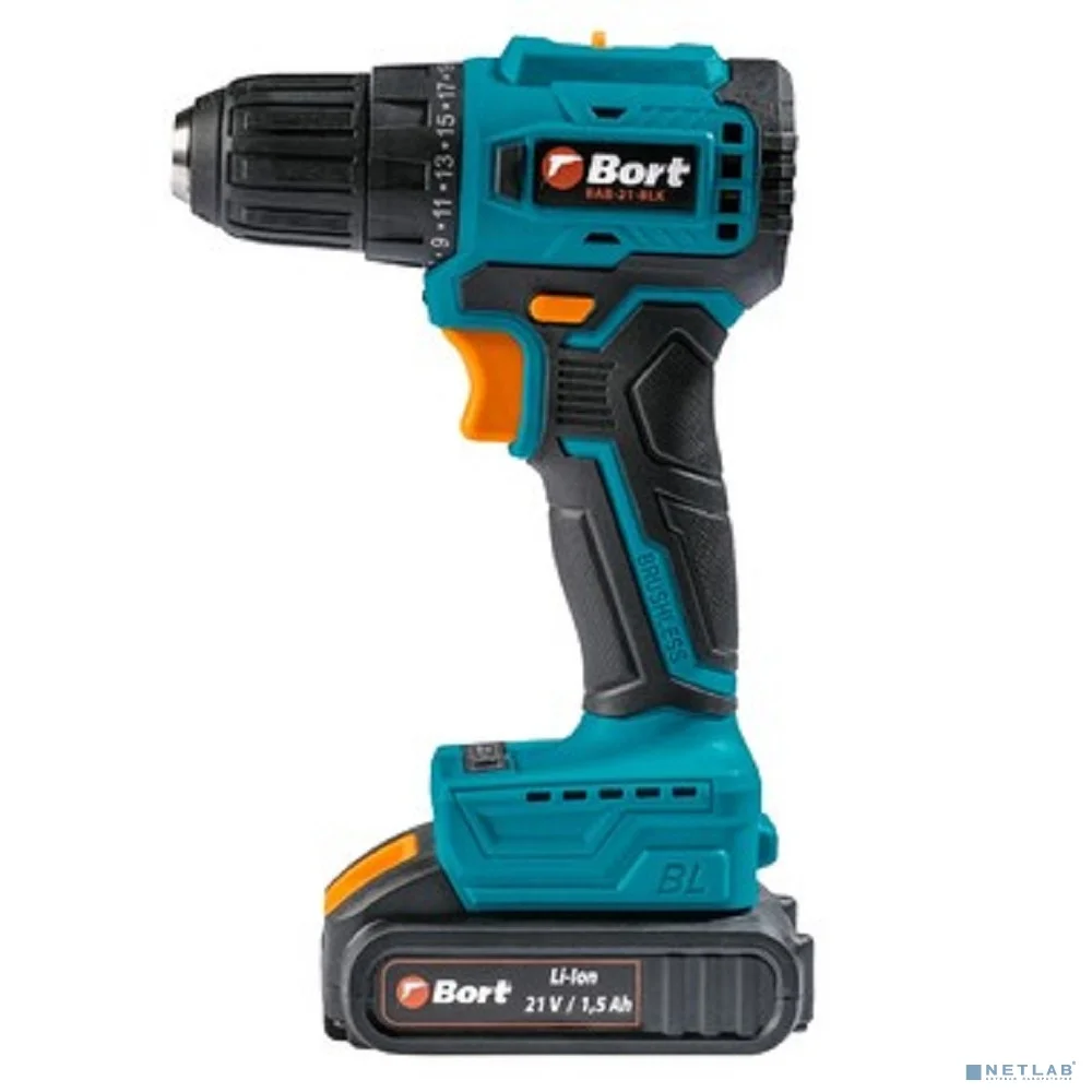 Bort BAB-21-BLK (2X1,5AH) Дрель-шуруповерт аккумуляторная [93413526] { 21 В, 1.5 Ач, Li-lon, 2 Акб } 3