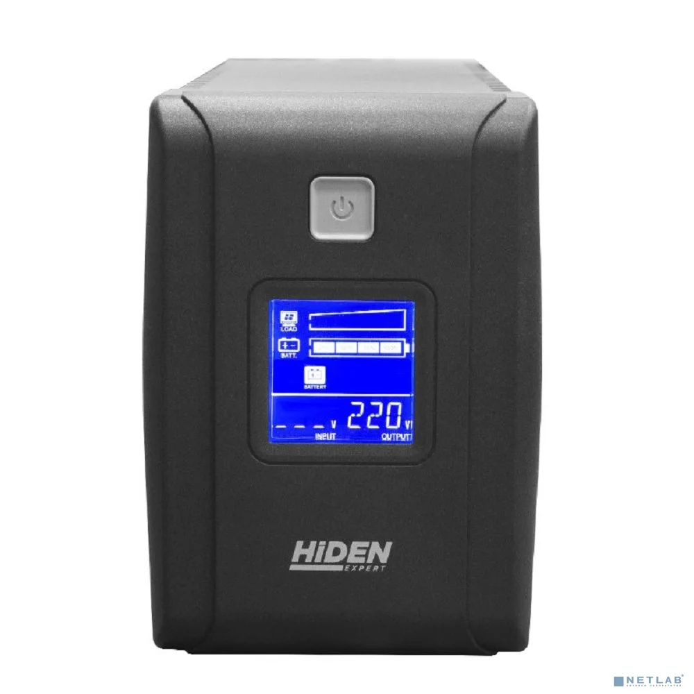 ИБП HIDEN EXPERT ULI800C 800ВА/480Вт {Линейно-интерактивный,4xIEC C13 LCD, USB, встроенный АКБ 1x12B/9Ач }