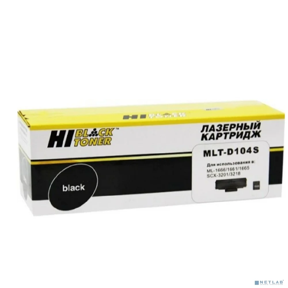 Hi-Black MLT-D104S Картридж для ML-1660/1665/1666/1661/SCX-3200/3205, с чипом