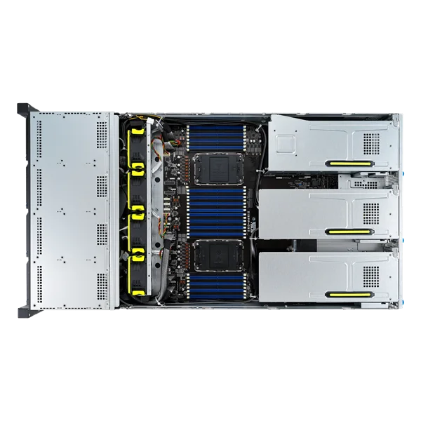 Сервер ASUS RS720-E11-RS12U, 2U, 2 x LGA4677, 32 DIMM DDR5, 12 x 3.5”/2.5" (8 x NVMe/SAS*/SATA + 4 NVMe/SATA hs), 2x M.2 slot 2280, 2x10Gbe RJ45, 8 slots PCIe 5.0, 1x OCP 3.0, 2x1600W 4