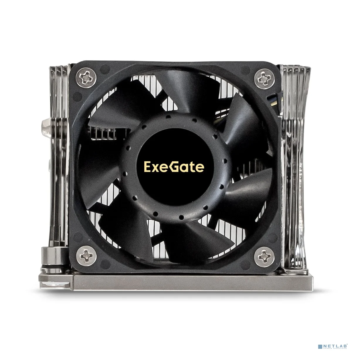 Exegate EX293440RUS Кулер ExeGate ESNK-P0068APS4.PWM.2U.3647.Cu {Al+Cu, 2U, 3 тепл. трубки, LGA3647, TDP 205W, Fan 80mm, PWM, 2100-6800RPM, 2 ball bearing, 4pin, 52db, 410г, на винтах, с термопастой}