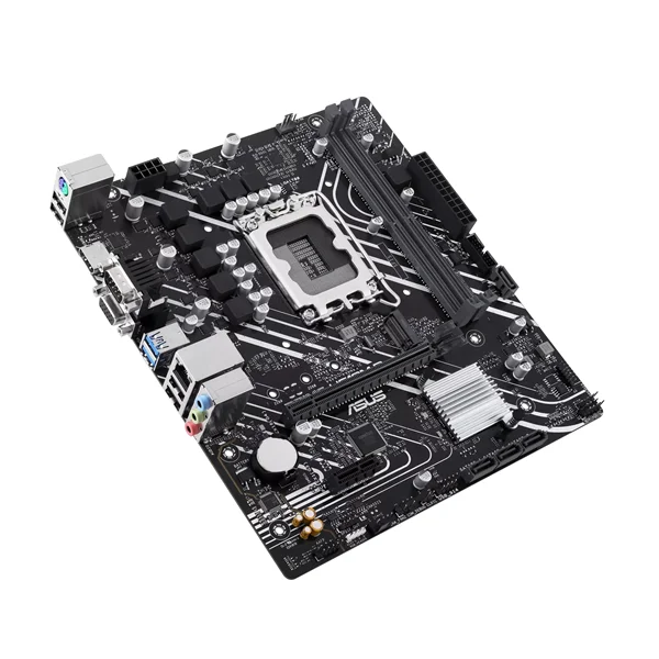ASUS PRIME H610M-D (Socket 1700, mATX, 2xDDR5(96GB), VGA/HDMI 2.1, 1xPCIe 4.0x16/1xPCIe 3.0, 1xLAN, 4xSATA 6Gb/s, 1xM.2, 2xUSB 3.2, 4xUSB 2.0, 1xPS/2) 3