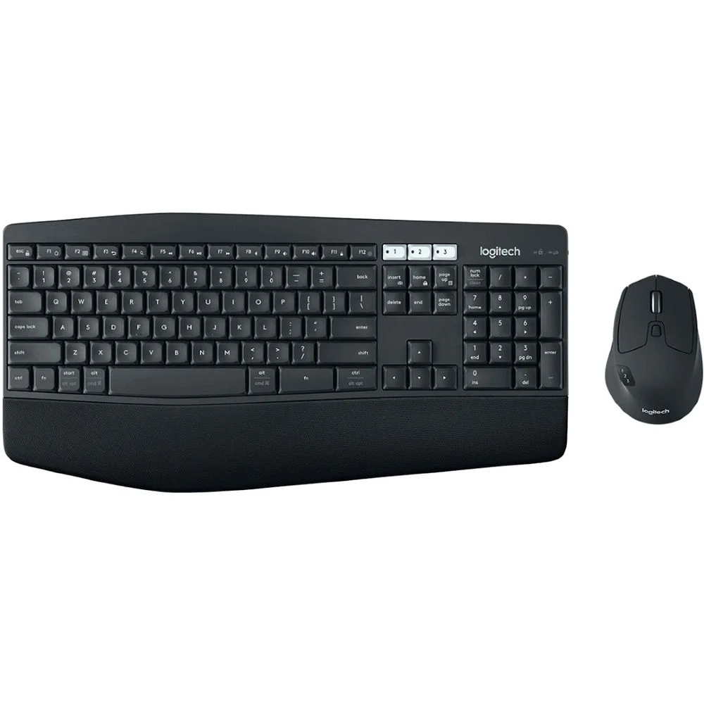 Комплект клавиатура и мышь Logitech MK850 Performance |920-008232| клавиатура черная, мультимедийная, |920-008232| 107 клавиш, мышь черная, оптическая, 8 кнопок, 2.4GHz, USB-ресивер (066939)
