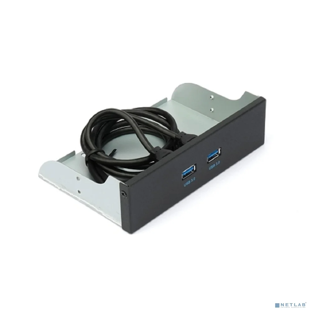 Gembird Планка USB 3.0 на переднюю панель 5.25", 2 порта USB (FP5.25-USB3-2A)