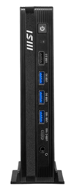 Персональный компьютер MSI Pro DP10 A14MG Mini Core i5-14400 (2.5GHz), 16Gb(8*2) DDR5 SO-DIMM, 512GB SSD M.2, Intel Graphics, noDVD, WiFi, BT, 120W, noOS, 1y war-ty, Black