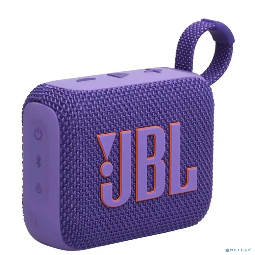 Колонка порт. JBL GO 4 фиолетовый 4.2W 1.0 BT 850mAh (JBLGO4PUR)