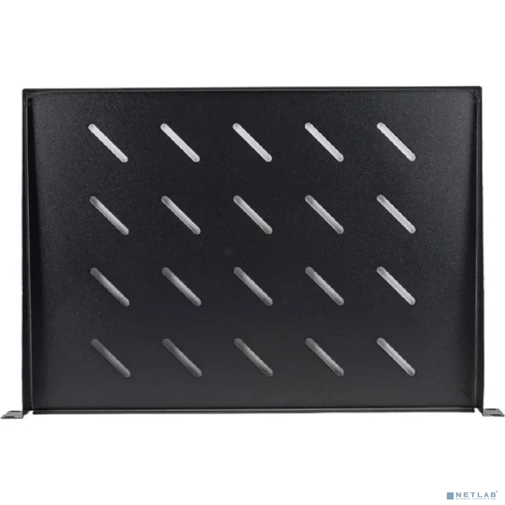 Cabeus SH-J017-1U-315-BK Полка 19" перфорированная консольная 1U глубина 315 мм, цвет черный (RAL 9004)
