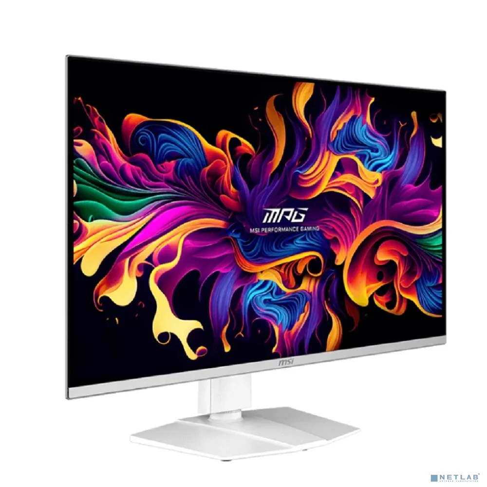 Монитор 31.5" MSI MPG 321URXW QD-OLED White (QD-OLED, 3840x2160, HDMI+HDMI+DP+Type C (90W), USB Hub, 0.03 ms, 178°/178°, 250 cd/m, 1500000:1, 240Hz, Pivot)