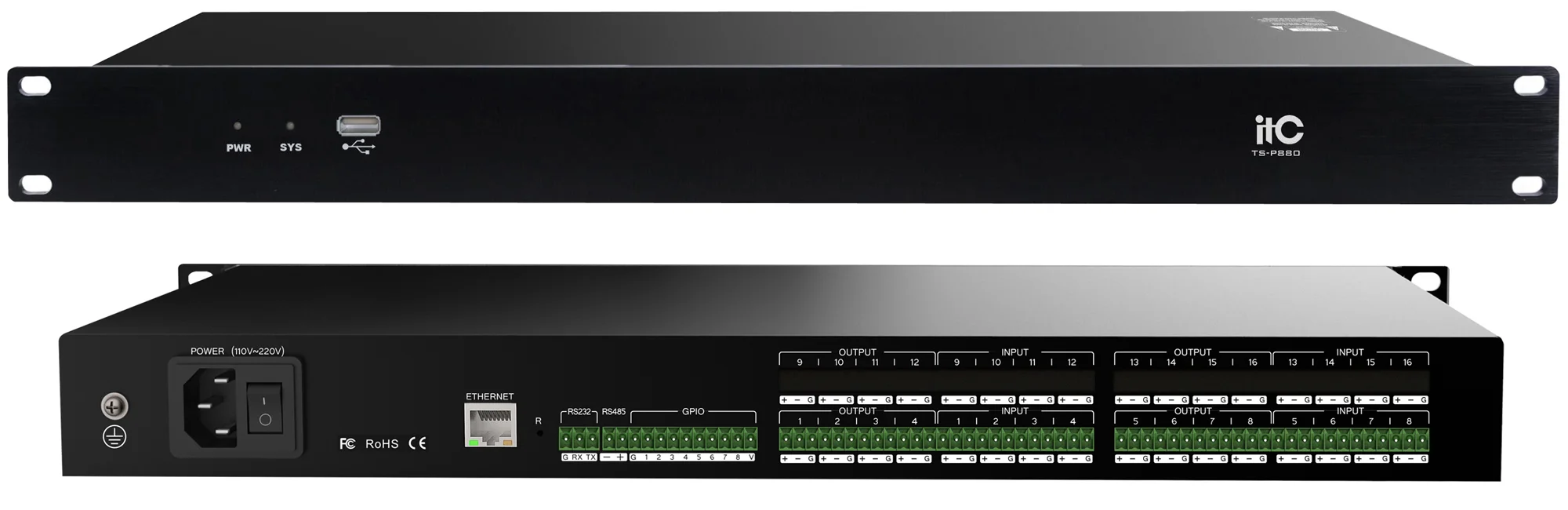 ITC TS-P880 Матричный аудио процессор 8х8 2