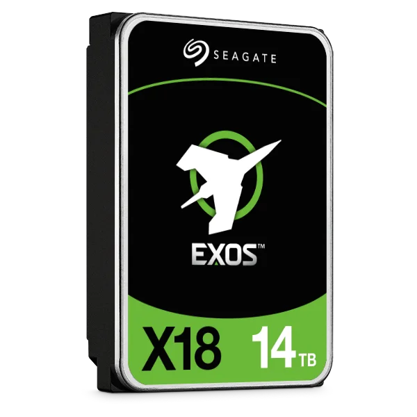 Жесткий диск Seagate Exos X18 HDD 3.5" SATA 14Tb, Exos X18, 7200 rpm, 256Mb buffer, 512e/4kn, CMR, ST14000NM000J, 1 year 2