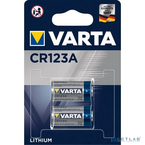 VARTA CR123A/2BL 6205 (2 шт. в уп-ке)