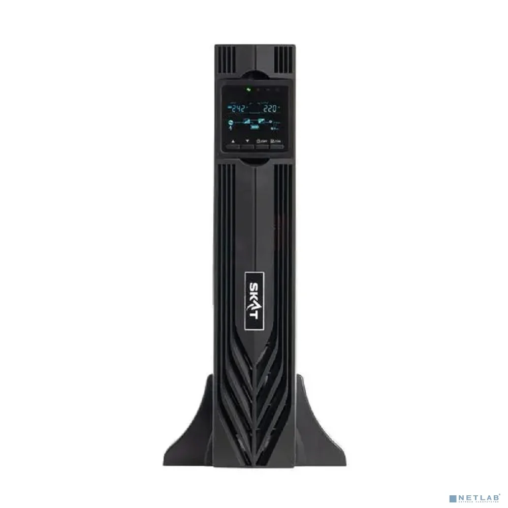 ИБП Бастион SKAT-UPS 1000-RACK-ON P3 {Online, синус, 1000ВА/1000 Вт, стойка/на пол, 2xSchuko, встр. SNMP/USB/RS-232/EPO, БЕЗ АКБ (2 шт 40-200Ач или SKAT ВС 24/18 или 24/36 RACK), МПТ} (8762)