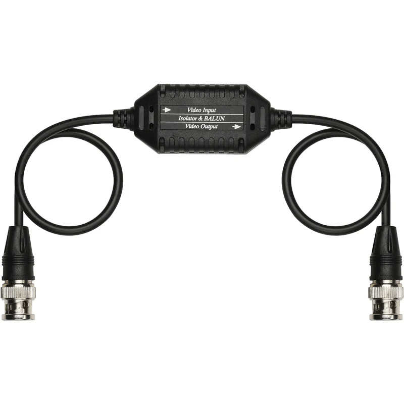 Изолятор коаксиального кабеля SC&T GB001 Изолятор коаксиального кабеля для защиты от искажений по земле со встроенным фильтром и с повышенной помехоустойчивостью. Встроенная защита от скачков напряжения в цепи передачи видеосигнал