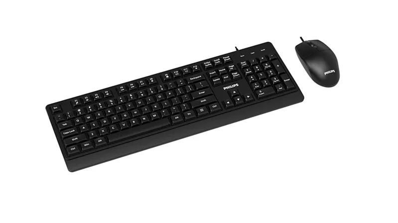 Аксессуары Philips Проводной Комплект  SPT6247, USB 2.0 104 клав/3 кнопки, 1200dpi, русская заводская раскладка, чёрный 3