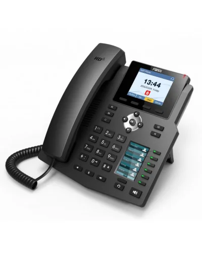 SIP телефон Fanvil X4U, 12 SIP-акк., 2,8", 320x240 Цвет. экран, POE, БП в комп., 2x1 Gbps 3