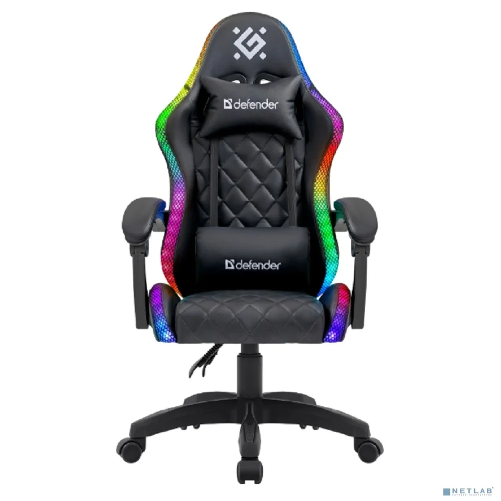 Игровое кресло Energy Черный,RGB,класс 4,PU DEFENDER (64559)