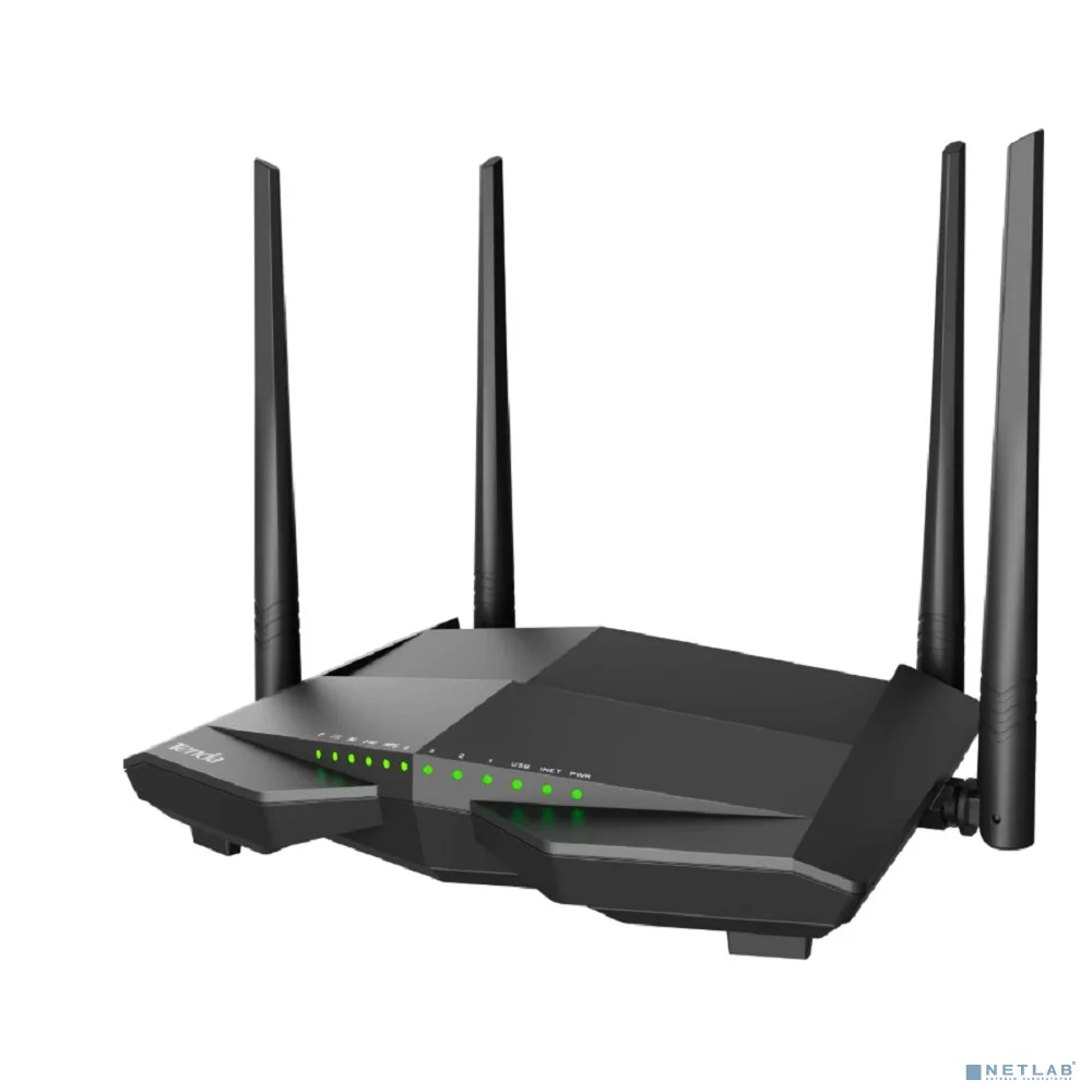 Повреждение упаковки TENDA V12 Двухдиапазонный Wi-Fi гигабитный VDSL/ADSL модем-маршрутизатор AC1200, 2,4/5 ГГц, до 1167 Мбит/с