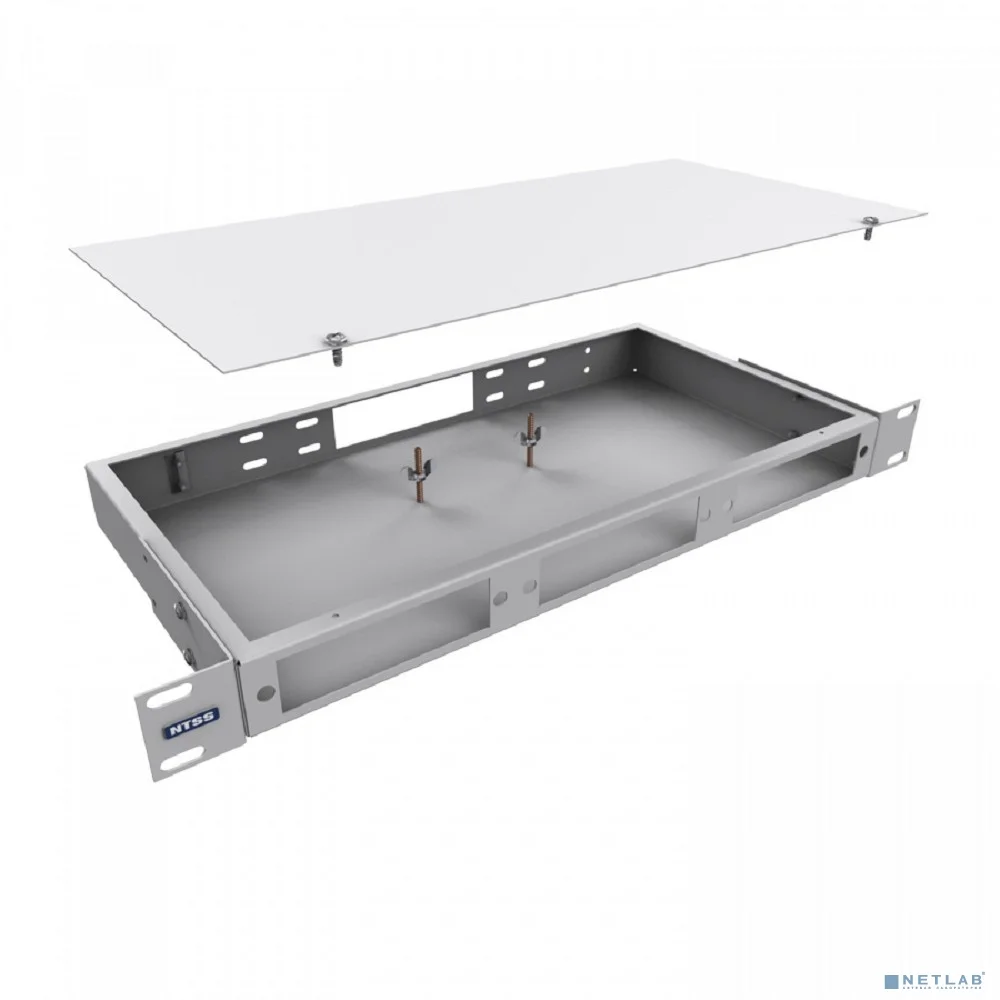 NTSS Кросс NTSS оптический 19'' укомплектованный 1U, 4 порта SC/UPC, 62.5/125 мкм (планки, сплайс-кассета, пигтейлы, КДЗС, адаптеры) серый RAL 7035 NTSS-RFOB-1U-4-SC/U-62.5-SP1.5G1AY 3