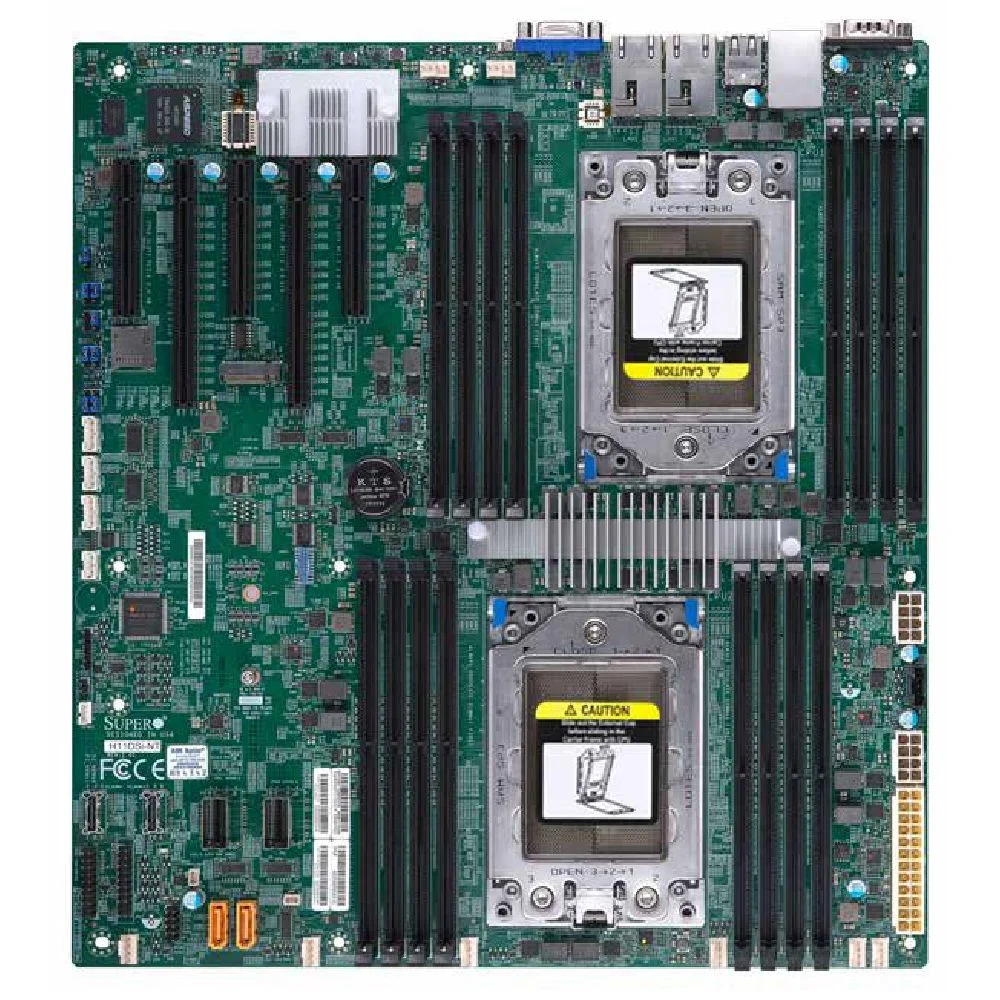 Материнская плата SuperMicro MBD-H11DSI-B E-ATX AMD EPYC 7000 2xSP3 16xDDR4 10xSATA3 2xUSB3.0 4xUSB2.0 VGA 3xPCI-E3.0x8 2xPCI-E3.0x16 (286140)