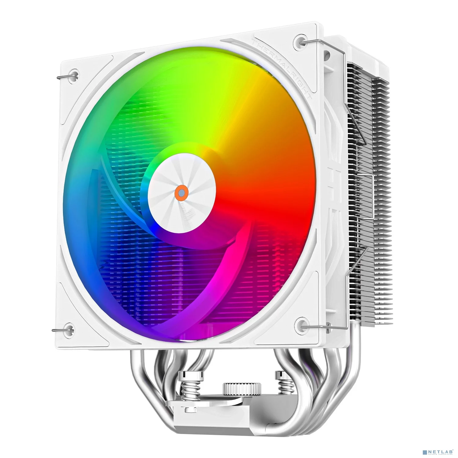Thermalright Кулер Assassin X 120 R Digital ARGB White LGA115X/1200/1700/1851/AM4/AM5 (120mm ARGB PWM Fan, 4 тепл. трубки 6мм) / TRAX120RDAW
