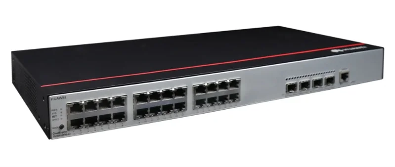 коммутатор Huawei S5735-L24T4S-A1 (24*10/100/1000BASE-T ports, 4*GE SFP ports, AC power,S57XX-L Series Basic SW,Per Device)