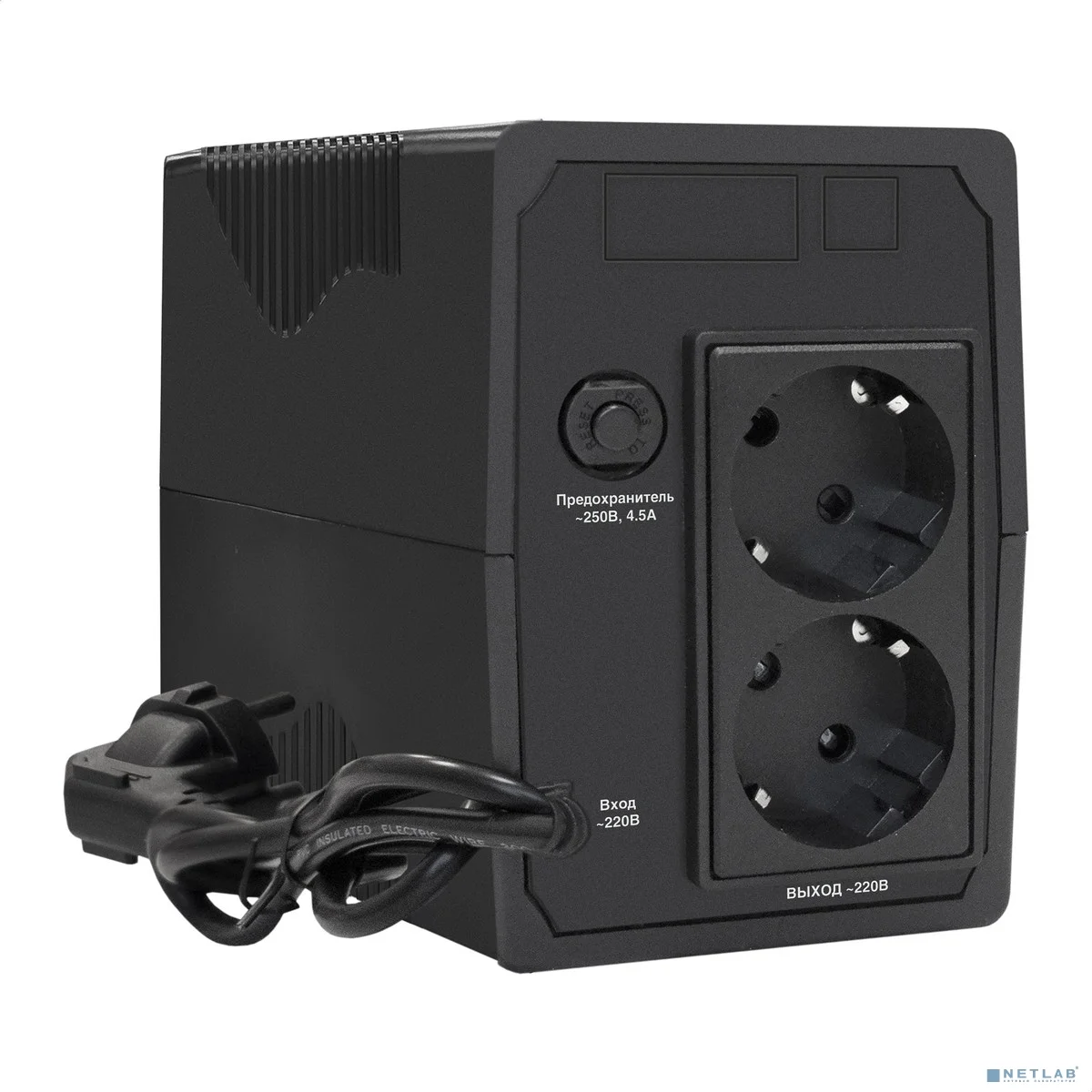 Exegate EP285601RUS ИБП ExeGate SpecialPro UNB-650.LED.AVR.EURO <650VA/360W, LED, AVR, 2 евророзетки, Black>