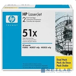 HP Q7551XD Картридж ,Black{LaserJet P3005/M3027mfp/M3035mfp, Black, 2-pack, (2 x 13000стр.)}