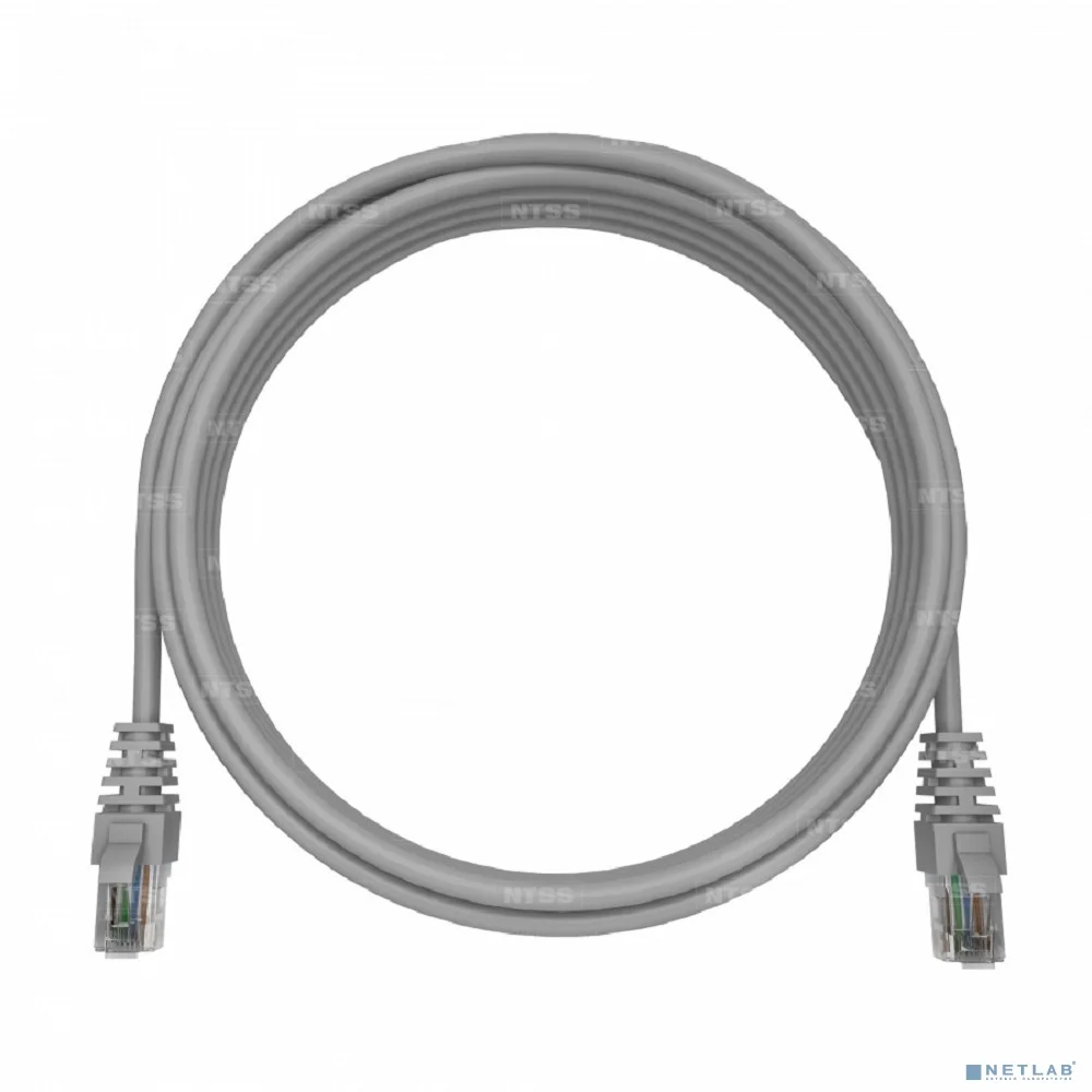 NTSS Патч-корд NTSS PREMIUM 2xRJ45/8P8C, T568B UTP CAT6 LSZH 1,5 метра NTSS-PC-PM-UTP-RJ45-6-1.5-LSZH-GY
