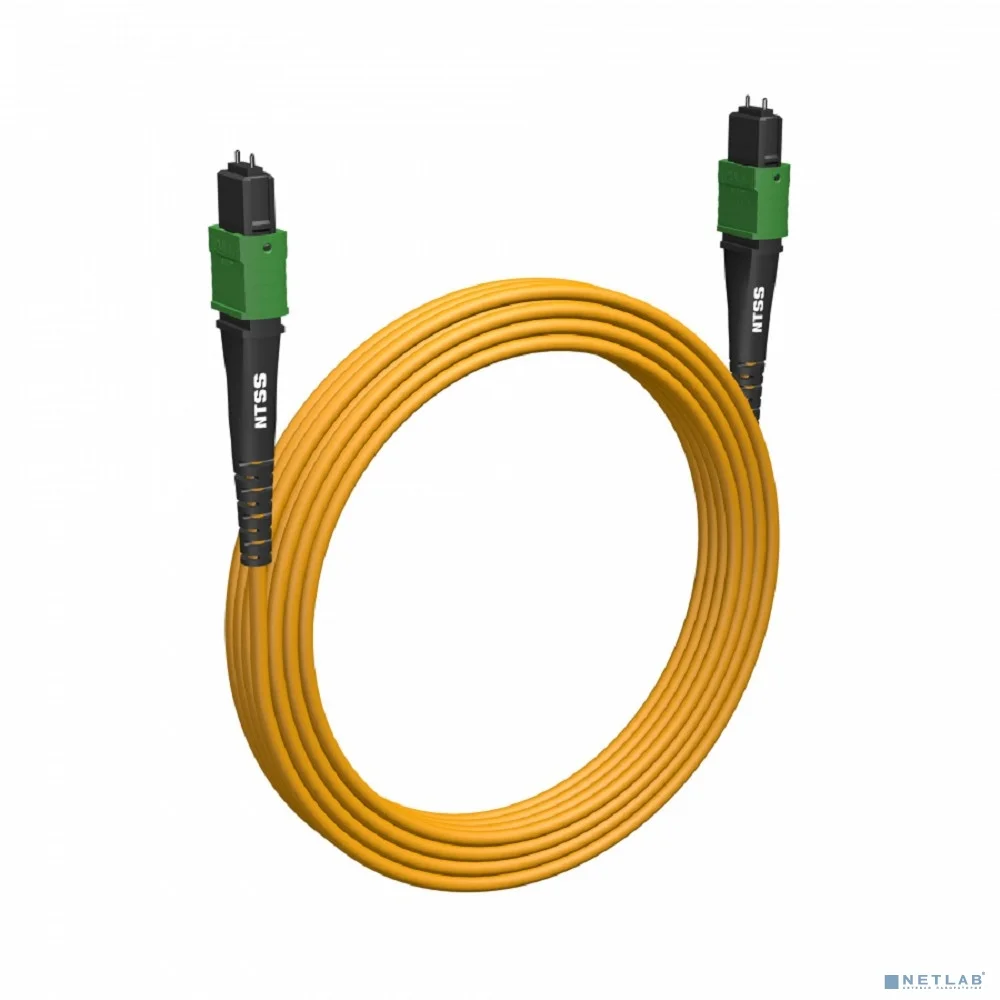NTSS Волоконно-оптическая сборка trunk NTSS 8ов, MPO/APC (male)-MPO/APC (male), полярность B, 9/125, внутренний, 15м, LSZH NTSS-FM8-9-MPO/A(m)-MPO/A(m)-B-15
