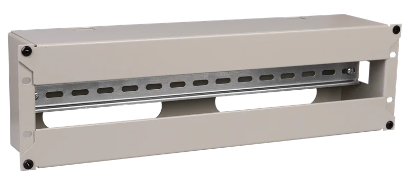 ITK Панель электрораспределительная 3U с DIN-рейкой серая