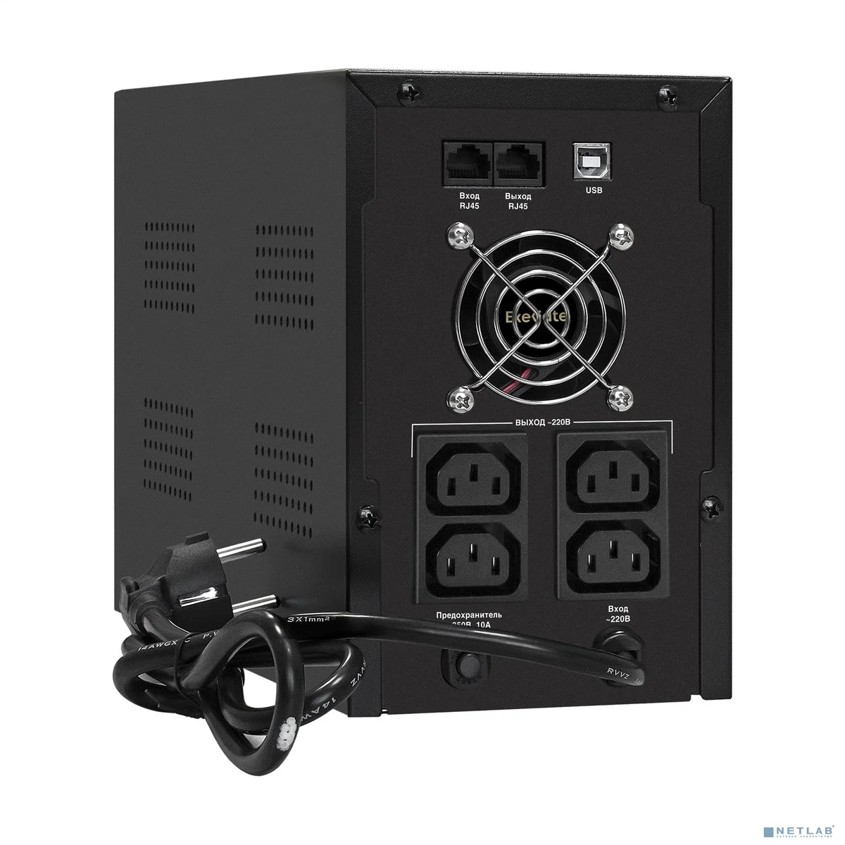 Exegate EX292612RUS ИБП ExeGate SpecialPro UNB-2200.LED.AVR.4C13.RJ.USB <2200VA/1300W, LED, AVR,4*C13, RJ45/11,USB, металлический корпус, Black>