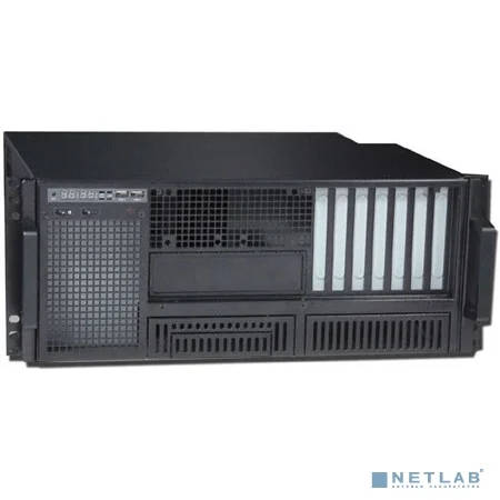 Procase FM420-B-0 черный {4U глубина 355мм, внешн 2x5.25, внутр 6xHDD, MB 12"x9.6", без Б/П PS2}
