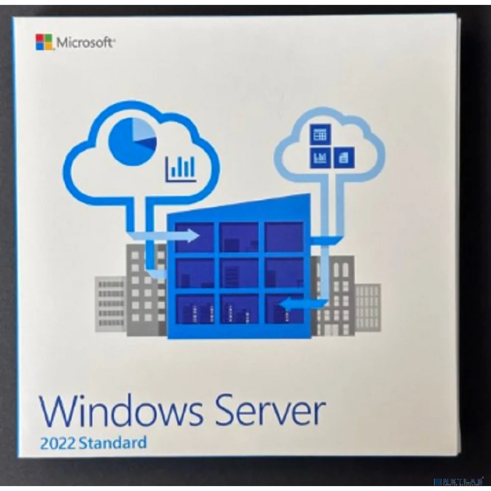 Комплект программного обеспечения Windows Server 2022 Standard 16 Core License Pack BOX + 5 CALS