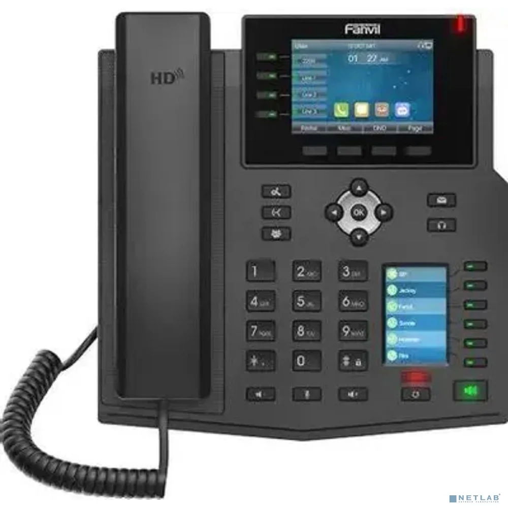 Fanvil X5U SIP телефон черн., с б/п 2