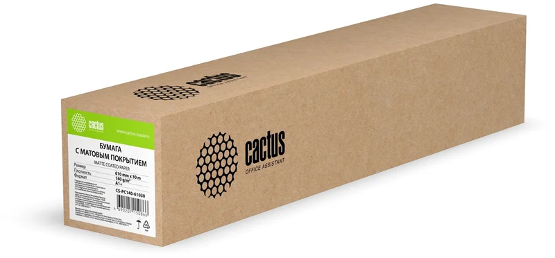 CACTUS CS-PC140-61030 Бумага универсальная (с покрытием), 140г/м2, рулон
