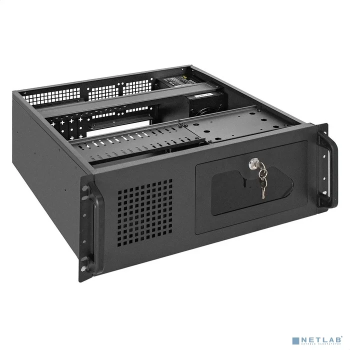 Exegate EX295911RUS Серверный корпус ExeGate Pro 4U450-17 <RM 19", высота 4U, глубина 450, БП 800PPH-SE 80 PLUS® Bronze, 2*USB>