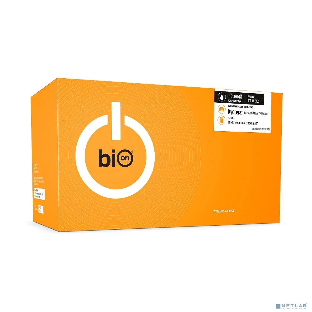 Bion BCR-TK-3150 Картридж для Kyocera ECOSYS M3040idn/M3540idn (14500 стр.), Черный, с чипом