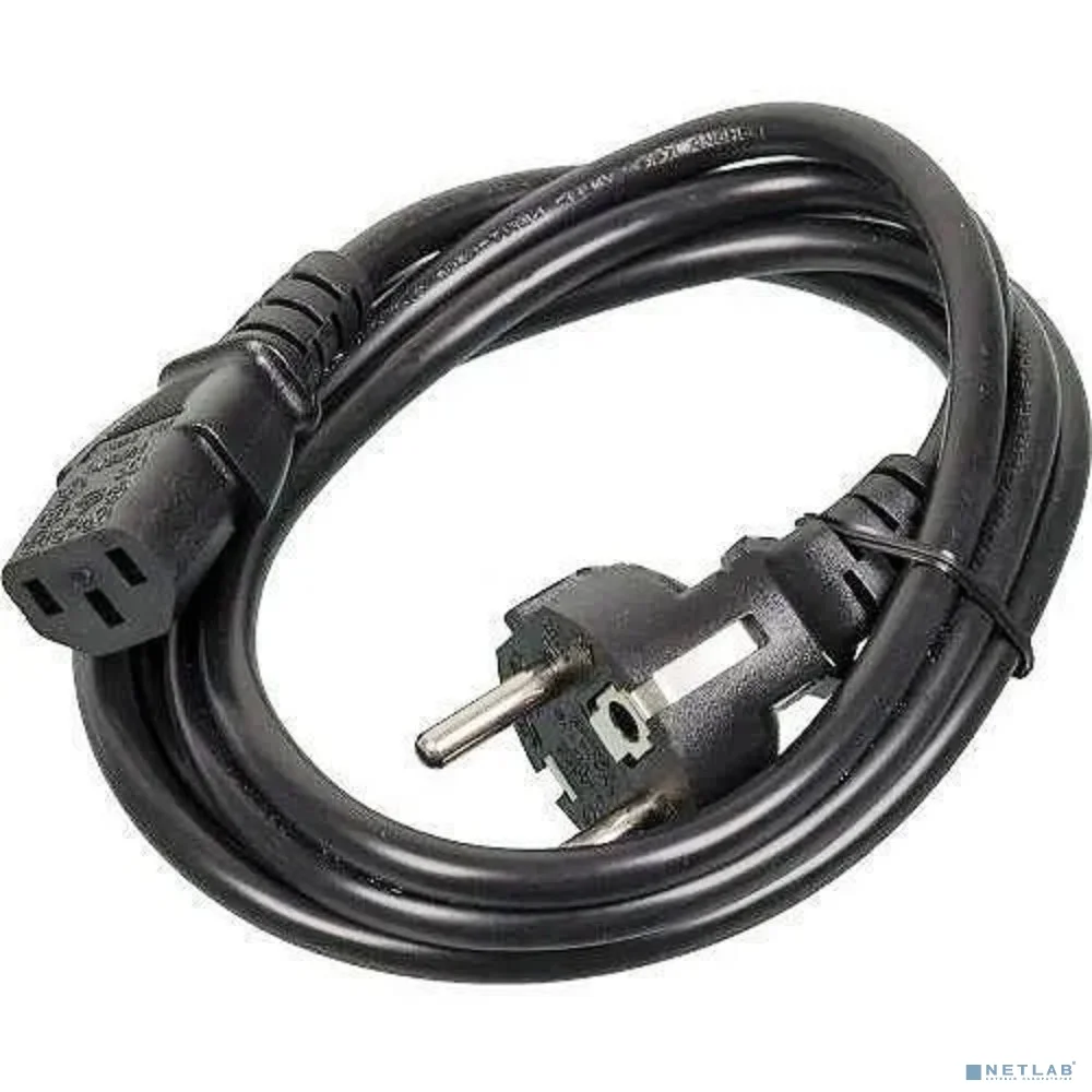 Exegate EP280652RUS Кабель питания ExeGate Power PC-3P (Евровилка Schuko->С13) VDE-250V-3*1.0mm2, медь, черный, 3м.