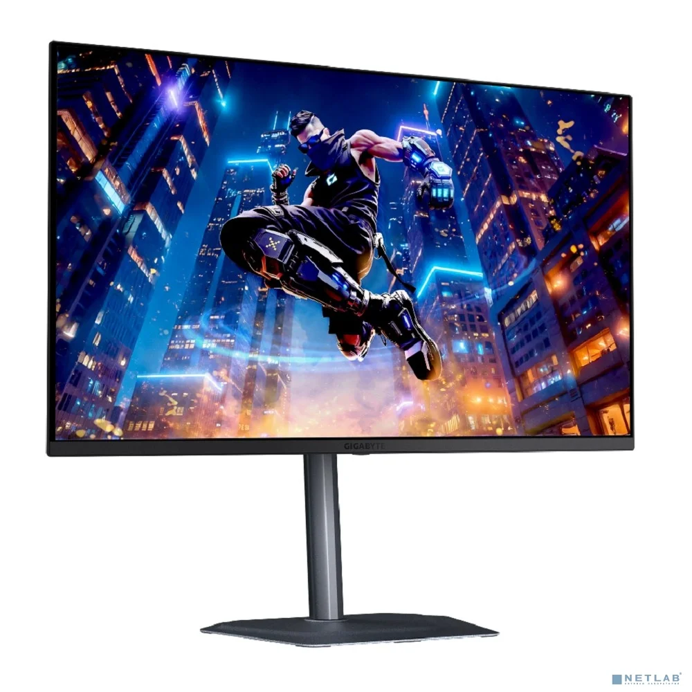 LCD Gigabyte 31.5" MO32U2 EK {QD-OLED 3840x2160 240Hz 0.03ms 178/178 250cd/1000cd 2xHDMI2.1 DisplayPort1.4 3xUSB3.2 USB-C(18Вт) Pivot}