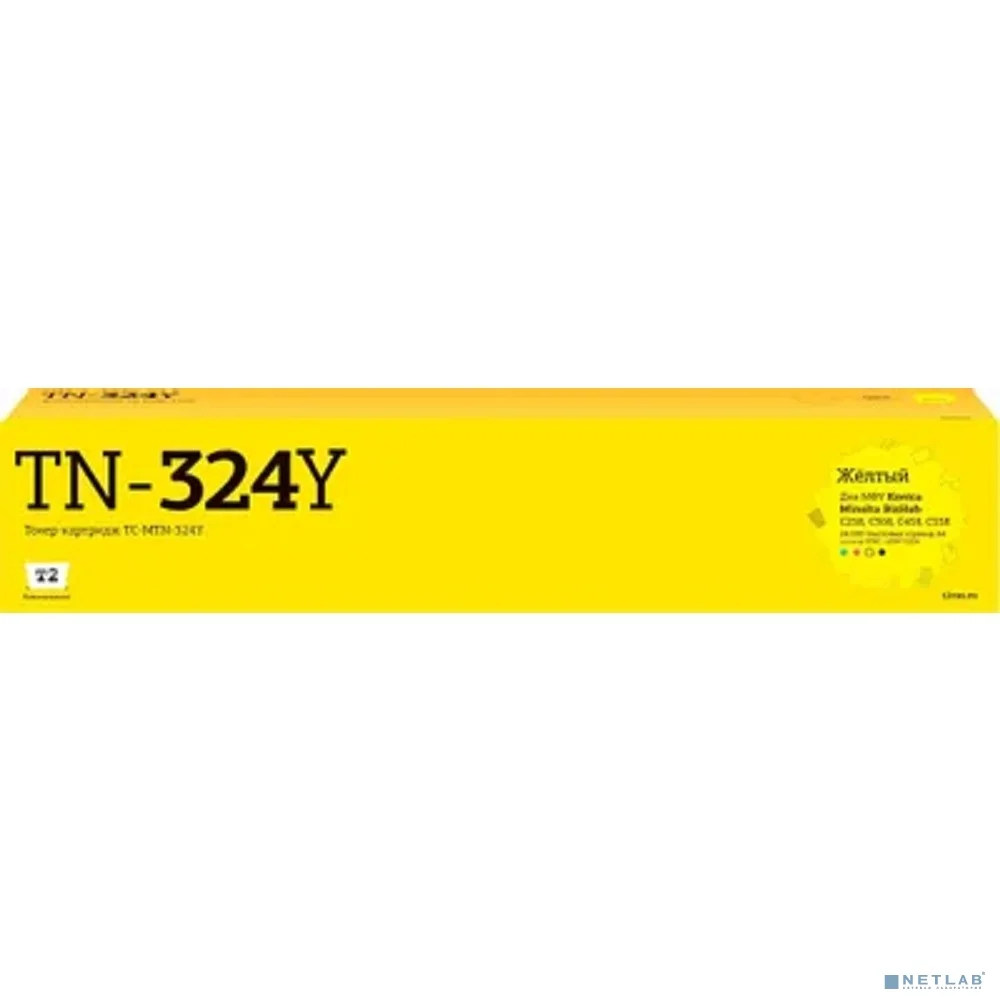 TC-MTN-324Y Тонер-картридж T2 для Konica-Minolta BizHub C258/C458/C558/C658 (26000 стр.) желтый, с чипом