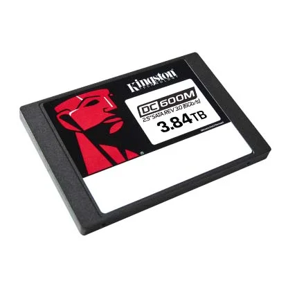 Твердотельный накопитель Kingston Enterprise SSD 3,84TB DC600M 2.5" SATA 3 R560/W530MB/s 3D TLC MTBF 2M 94 000/59 000 IOPS 7008TBW (Mixed-Use) 3 years 2
