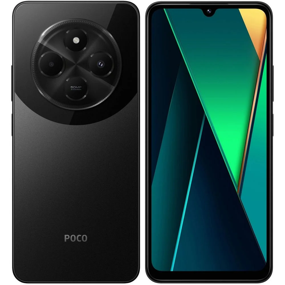 Смартфон POCO C75 6+128Gb черный (MZB0HTARU)