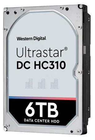 Жесткий диск Western Digital Ultrastar DC HС310 HDD 3.5" SATA 6Tb, 7200rpm, 256MB buffer, 512e (HUS726T6TALE6L4 HGST), 1 year