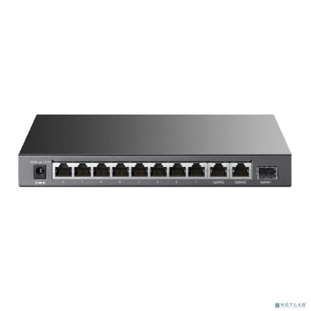 TP-Link TL-SL1311P Настольный коммутатор с 8 портами 10/100 Мбит/с, 2 гигабитными портами и портом SFP