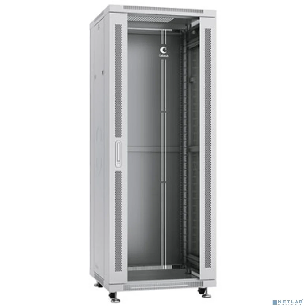 Cabeus SH-05C-32U60/100 Шкаф монтажный телекоммуникационный 19" напольный для распределительного и серверного оборудования 32U 600x1000x1610mm (ШхГхВ) передняя стеклянная и задняя сплошная металлическ